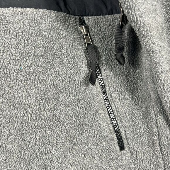 🔥🔥 THE NORTH FACE Men's Black and Gray Fleece Zip Jacket Men Size Medium - EUC - Picture 5 of 12